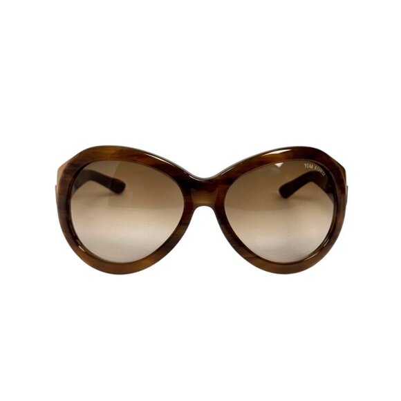 Tom Ford Elisabeth TF27 Sunglasses 62/17-125 Oval Brown Tortoise Gold Unisex - Picture 3 of 14